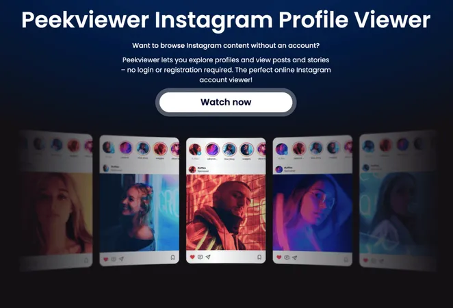 Instagram profile viewer