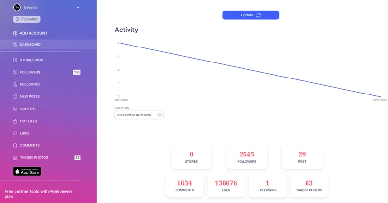 How to save and download someone's private Instagram Reels with Peekviewer