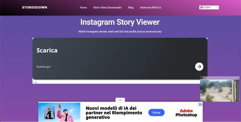 A StoriesDown Instagram viewer .co homepage. A StoriesDown Instagram viewer .co homepage.