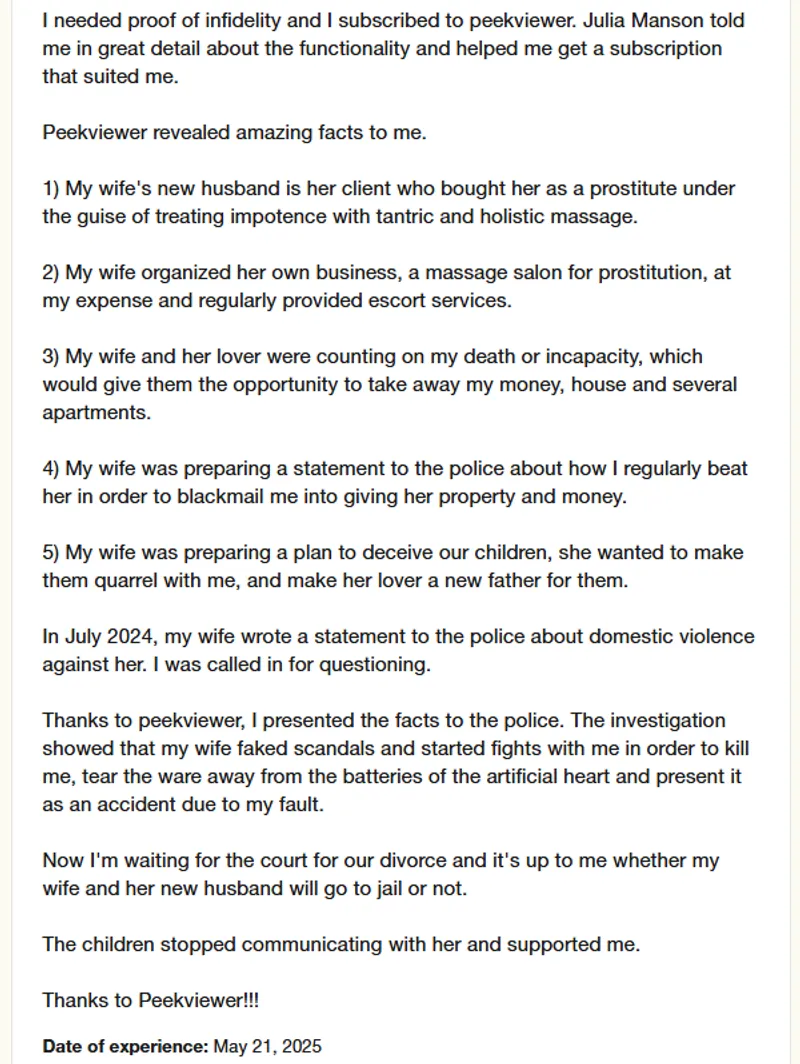 Peekviewer real customer reviews on Trustpilot