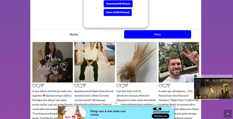 A StoriesDown Instagram viewer tested on a public profile. A StoriesDown Instagram viewer tested on a public profile.