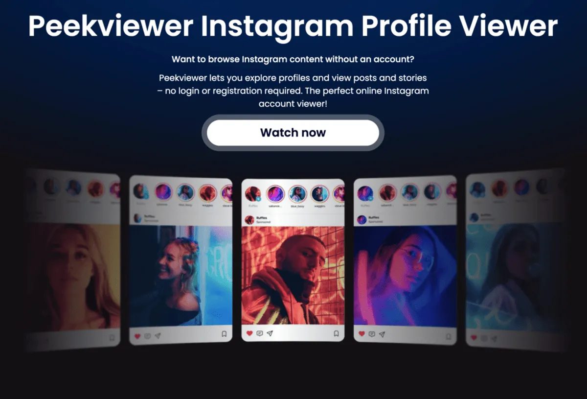 Instagram profile viewer