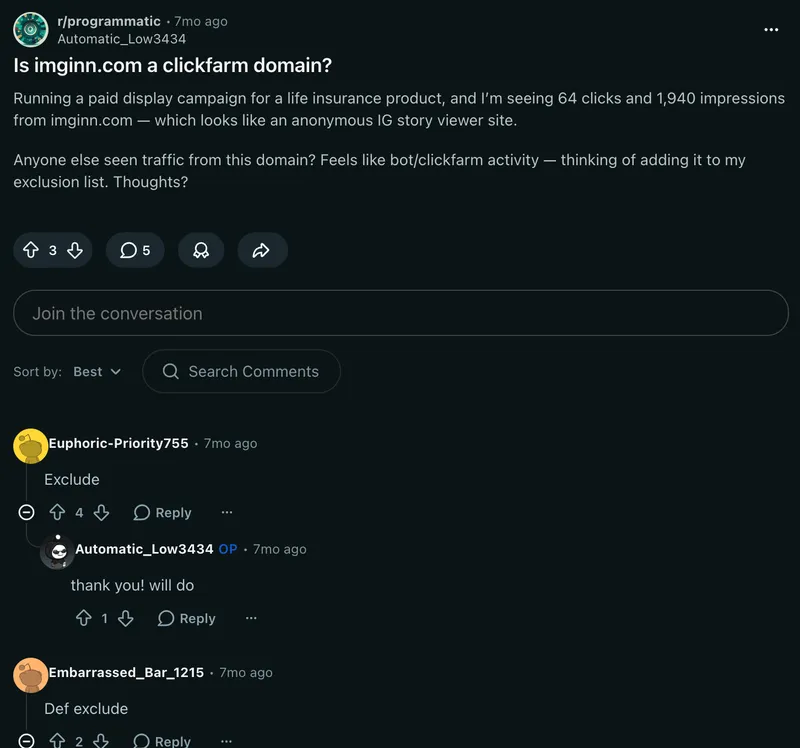Imginn Reddit comment. Imginn is a clickfarm domain Imginn Reddit comment. Imginn is a clickfarm domain