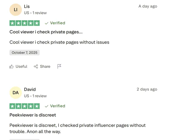 Peekviewer trustpilot reviews