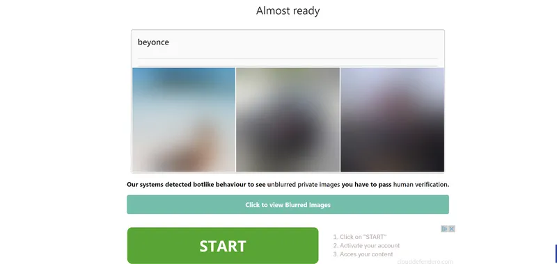 A screenshot showing the human verification process on Gwaa A screenshot showing the human verification process on Gwaa