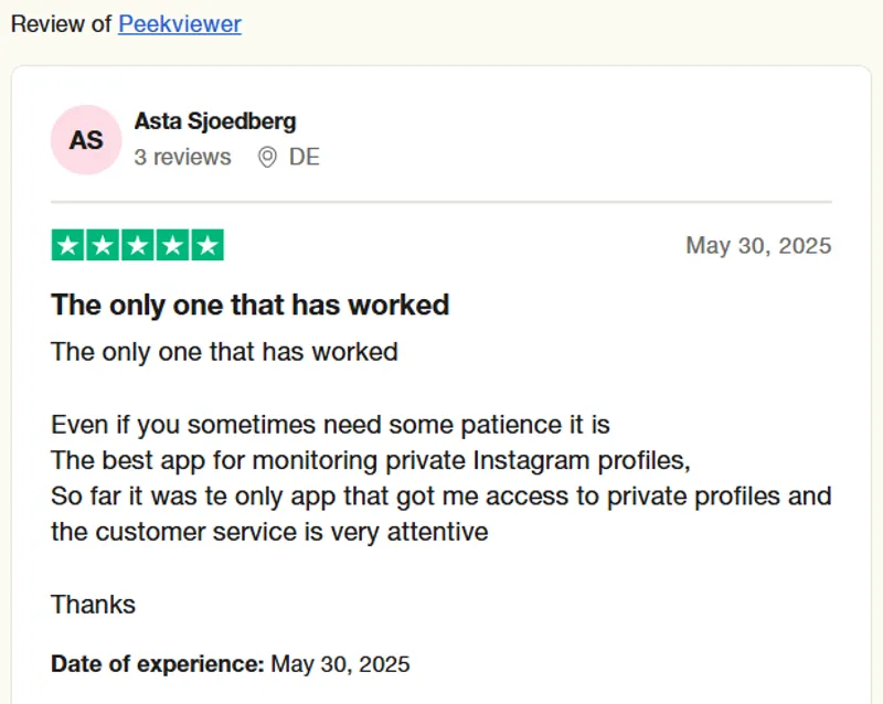Peekviewer real customer reviews on Trustpilot